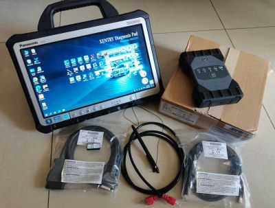 Original Mercedes Benz C6 DoIP 2022-09 Xentry Diagnosis VCI with Panasonic CF-D1 tablet complete set